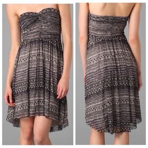 Free People Aztec Tribal Strapless Dress Size SP